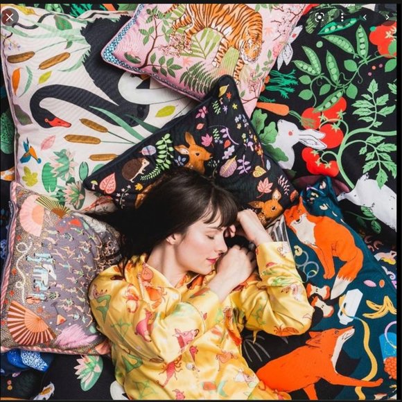 Karen Mabon “Moths” cushion pillow (20" x 20") - Picture 5 of 11